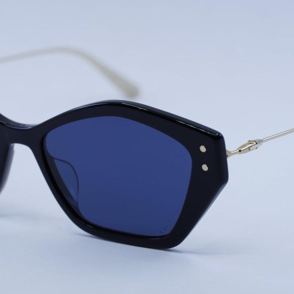 🕶️ New Dior MISSDIOR S1U 12B0 Sunglasses - Shiny Black/Gold Frame - Picture 4 of 10